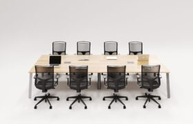 Mesa de Reunião Pé Trapezoidal