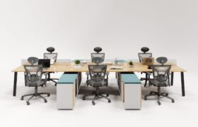 Plataforma Trapezoidal – 6 Postos Rebatidos