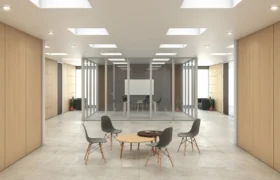 Divisória Piso-Teto Cega