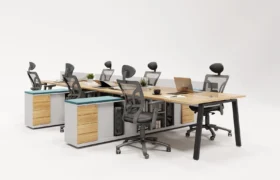 Plataforma Trapezoidal – 6 Postos Rebatidos