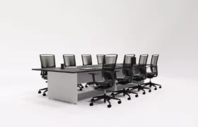 Mesa Reunião Pé Painel Simples