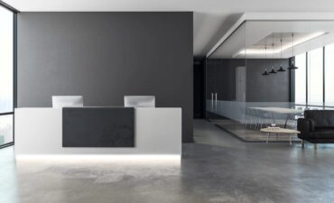 Balcão de Recepção Corporativo – Elegância e Profissionalismo