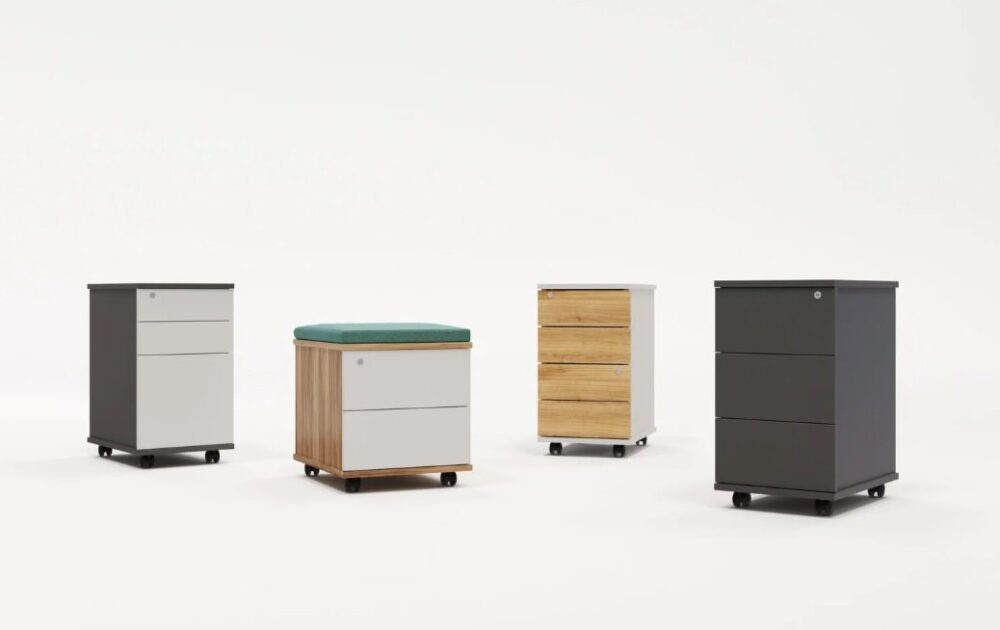 Gaveteiro Volante: Mobilidade e Organização para Escritórios Dinâmicos