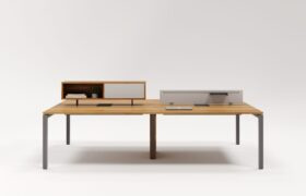 Pé Trave com Divisórias e Armários