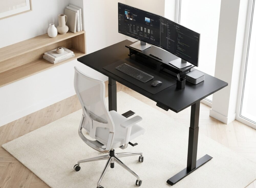 Mesa de trabalho com regulagem de altura: uma solução inteligente para ambientes corporativos