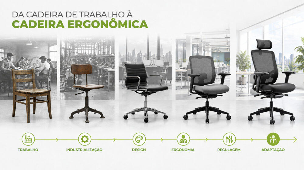 Evolução histórica das cadeiras de trabalho até as cadeiras ergonômicas modernas